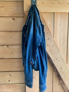 Silver Jeans Men’s Blue Denim Bomber Jacket